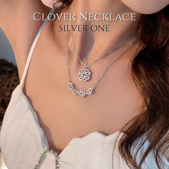 Magnetic Heart Clover Necklace