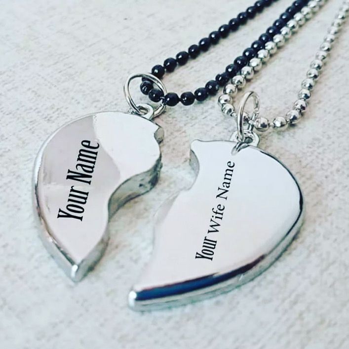 Customized Couple Heart Locket